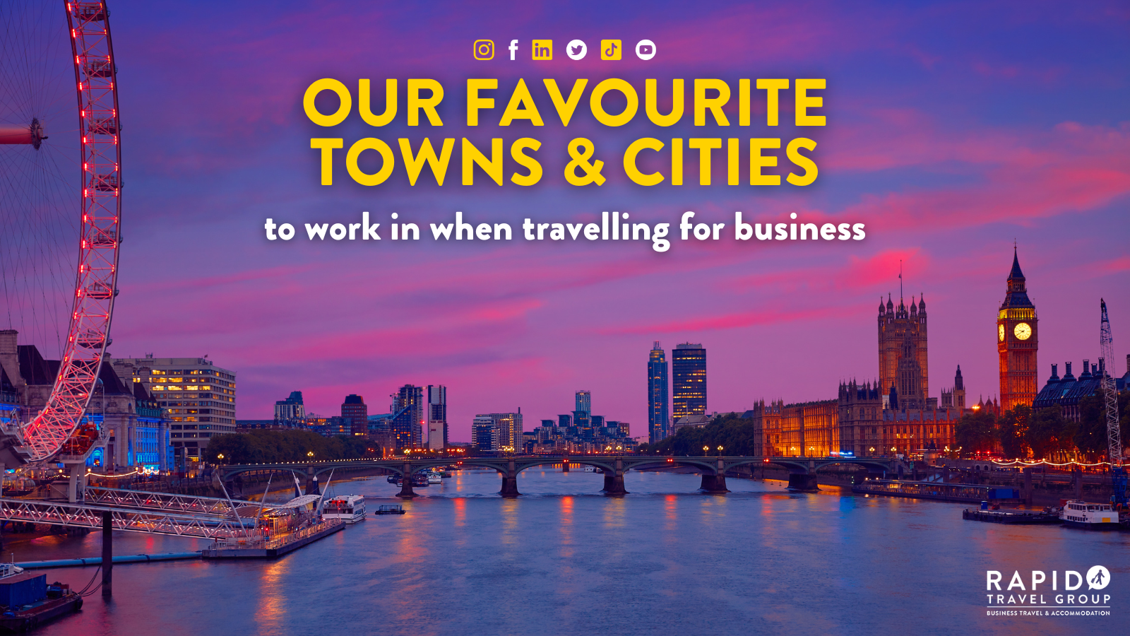 Our favourite towns and cities to work in when travelling for business