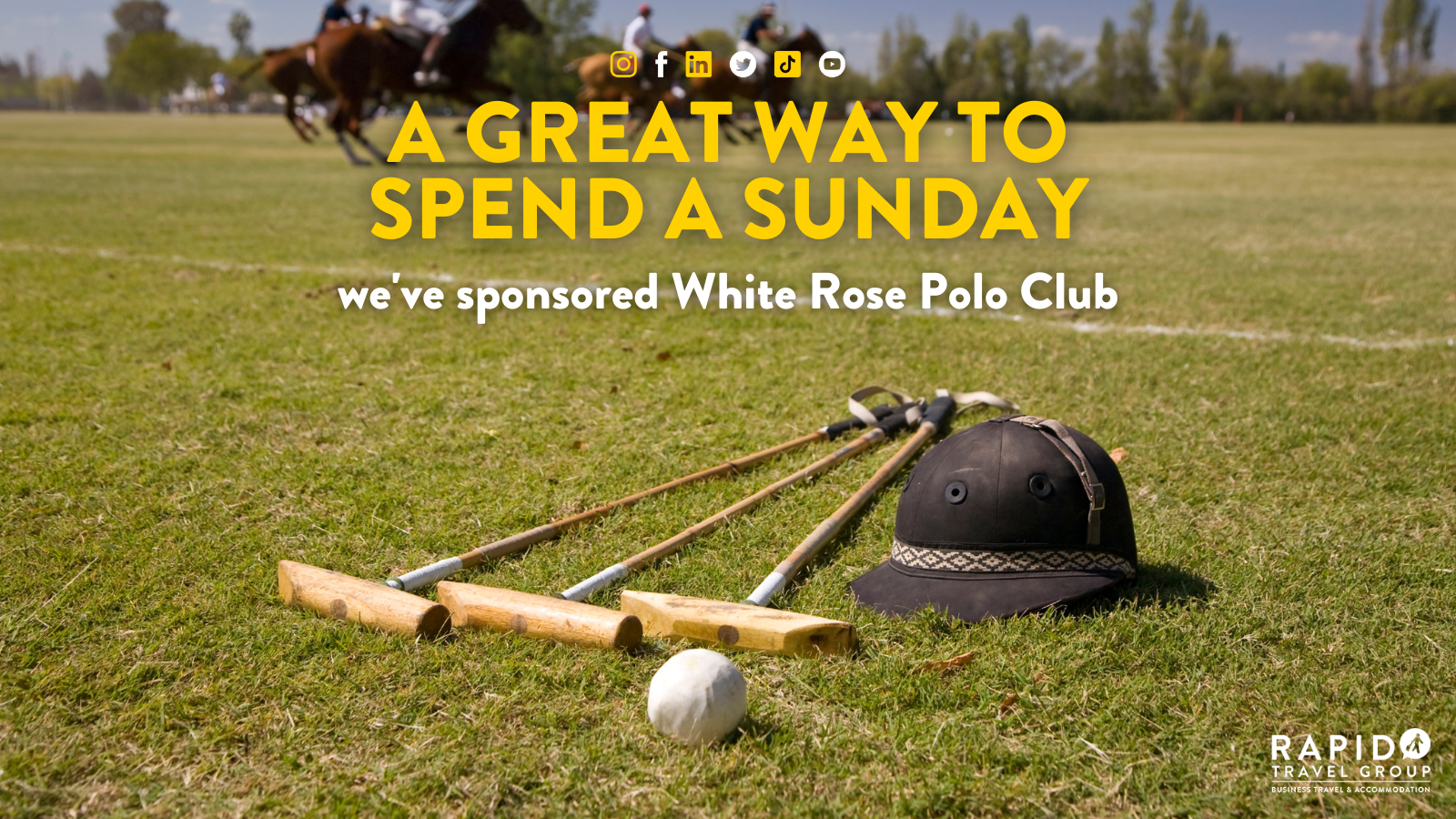 A great way to spend a Sunday: we've sponsored white rose polo club