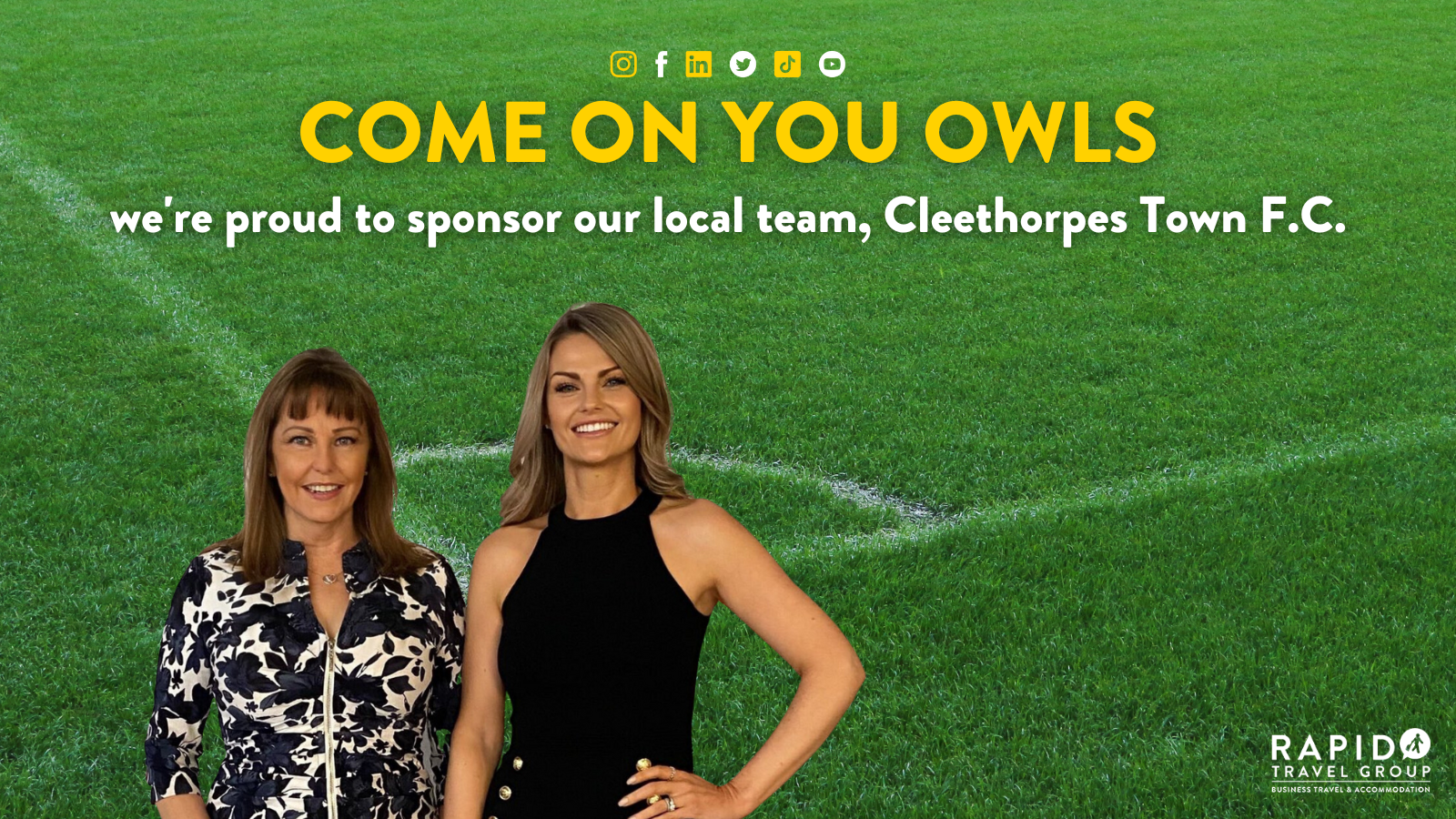 Come on you owls: we're proud to sponsor our local team, Cleethorpes Town F.C.