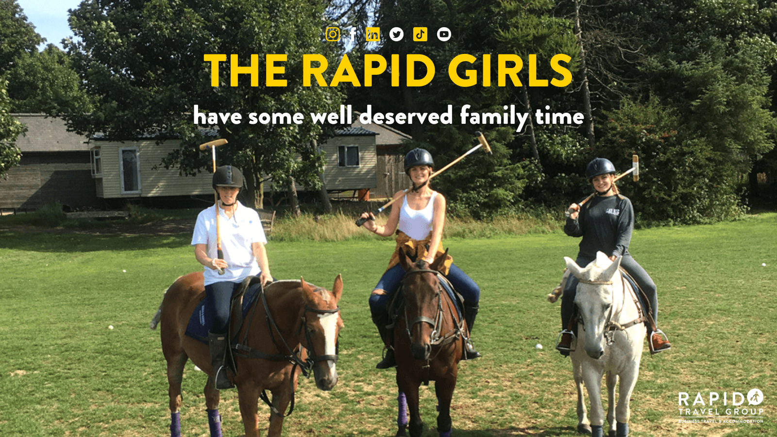 The Rapid girls have some well deserved family time