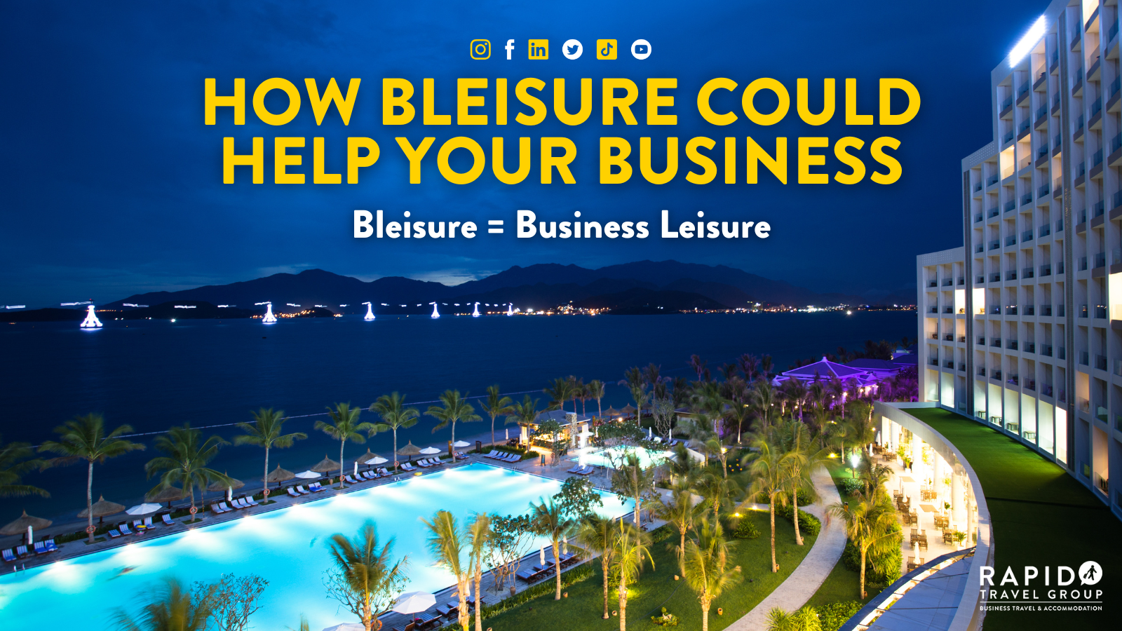 How Bleisure could help your business. Blesiure = business leisure