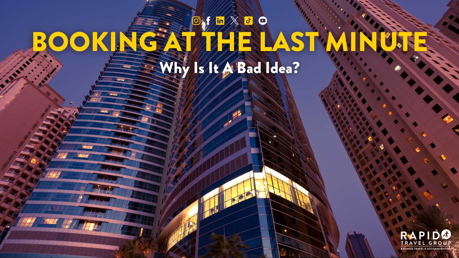 Booking at the last minute: why it's a bad idea cover image