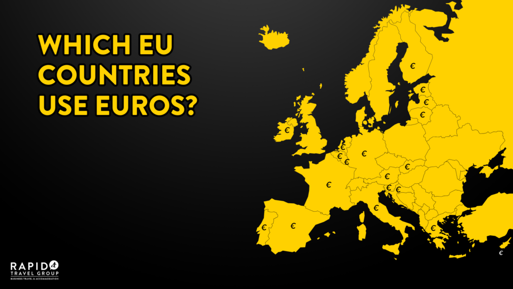 Map showing which EU countries use Euro - tips for visiting Europe